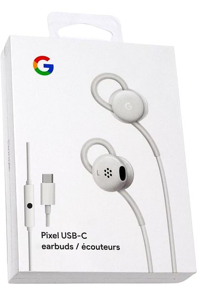 Google Earbuds Wired Headset USB-C, Comfortable Fit, Inline Controls, Compatible with Type-C Phones