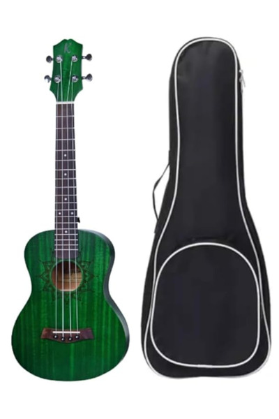 MegArya 24 Inch Concert Ukulele Body Rosewood Fingerboard with Bag - (GREEN)