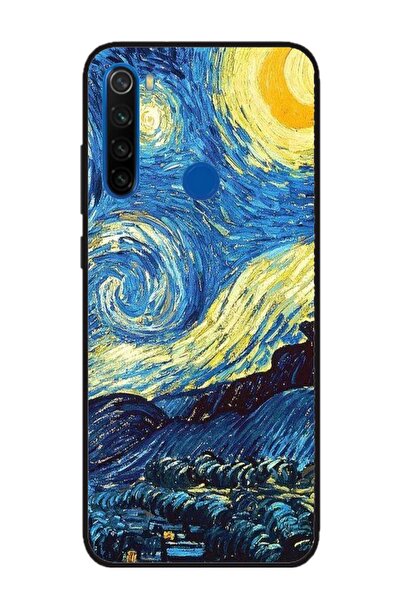 Atlas Husa personalizata si Folie de Silicon Xiaomi Redmi Note 8, Van Gogh, m...