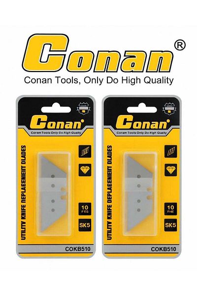 CONAN 2 Pack × 10 Replacement Blades for Utility Knife – Model COKB510