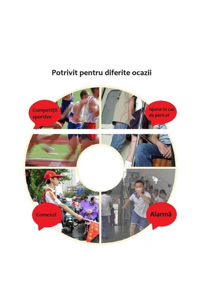 SSMEDIA Electric Whistle, Automatic, for Coaches and Sports Fans - Blue