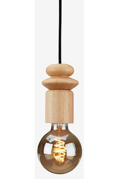 OEM Set of 2 ASMIND chandelier Ø8x13cm wood