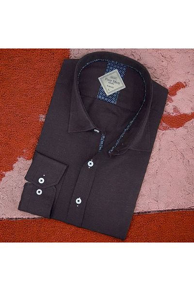 GÖMLEK GALERİSİ Slim Fit Slim Fit Plain Long Sleeve Men's Shirt