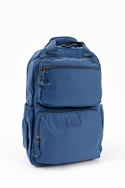 Baginn Unisex Daily Backpack Parachute Fabric Lightweight Multi-Pocket Rain Repellent Fabric 40*30 cm School Bag