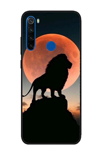 Atlas Husa personalizata si Folie de Silicon Xiaomi Redmi Note 8, Lion #1, mu...