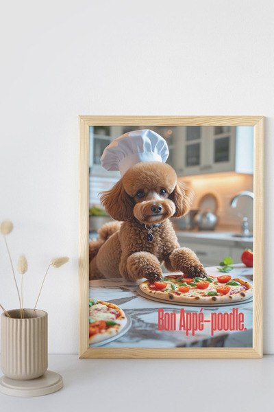 Funzee Toy Poodle Poster Series - Fun & Humorous Home Decor - No Frame