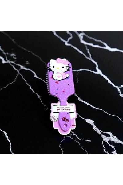 Kuzey Tacı Sevimli Hello Kitty Temalı Renkli Saç Fırçası – Çocuk Tarağı Vip 4 Renk