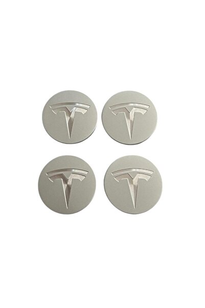 TESLA Set 4 capace jante 57mm, Argintii