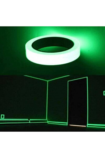 Bahat Karanlıkta Parlayan Fosforlu Bant Suya Dayanıklı Floresan Bant, Merdive...