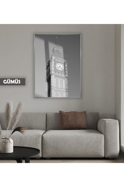 Harikabirev HARİKABİREV | MODEL TOWER CEAS BIG BEN ALB&NEGRU -1 | TABLA DE ST...