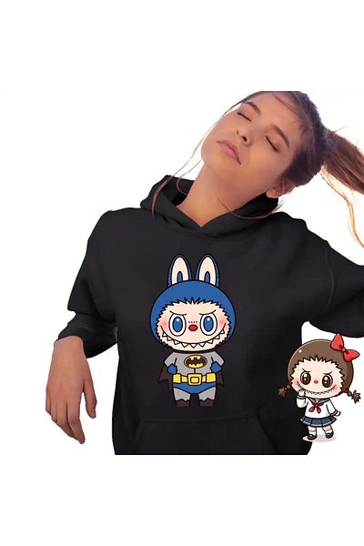OEM Women's Labubu Batman Sweatshirt