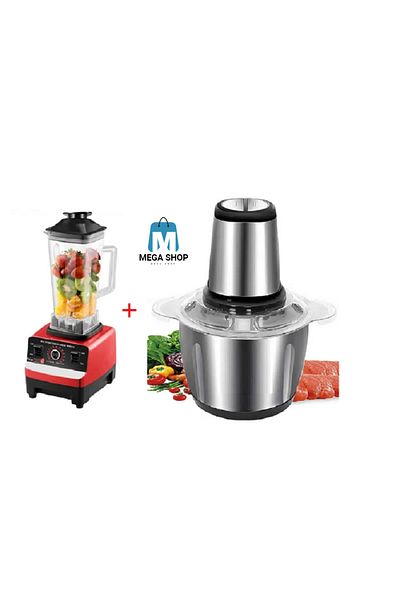 Primo Plus Mega shop mix (Professional Heavy Duty Blender 5500w 2l and Electric Meat Grinder 2L)