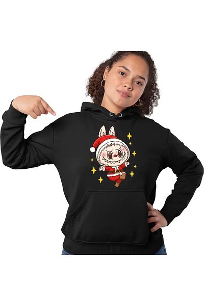 OEM Women's Sweatshirt Labubu Santa Claus