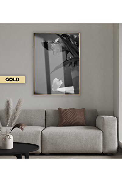 Harikabirev HARİKABİREV | MODEL DE FLORI MACRO VAZOLU NEGRU&ALB | TABLA DE ST...