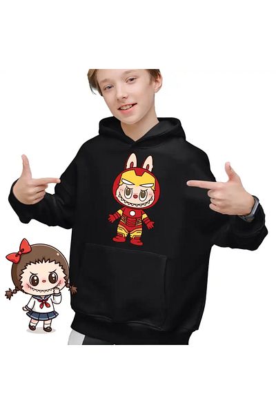 OEM Labubu Iron Man Kids Boys Sweatshirt