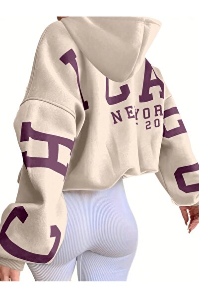 darkopia Unisex Γυναικεία Ανδρικά Σικάγο Νέα Υόρκη Φούτερ με κουκούλα με 3 κλωστές με στάμπα προσαρμοσμένης σχεδίασης