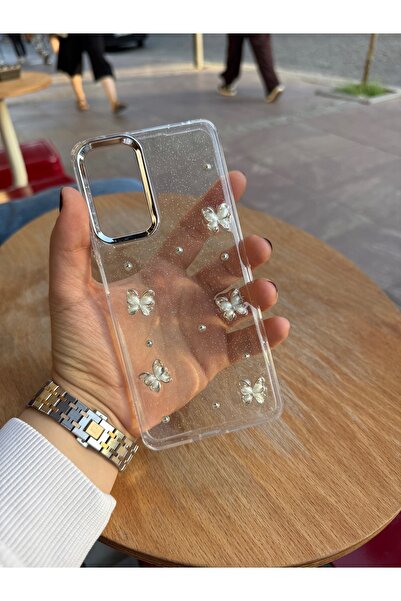 MustCase حافظة لهاتف سامسونج جالاكسي A16، حافظة شفافة بنمط الفراشة، غطاء لامع...