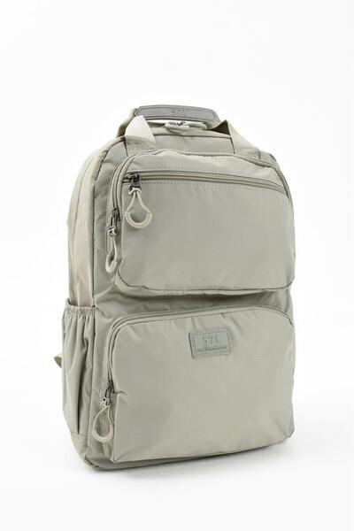 Baginn Unisex Daily Backpack Parachute Fabric Lightweight Multi-Pocket Rain Repellent Fabric 40*30 cm School Bag