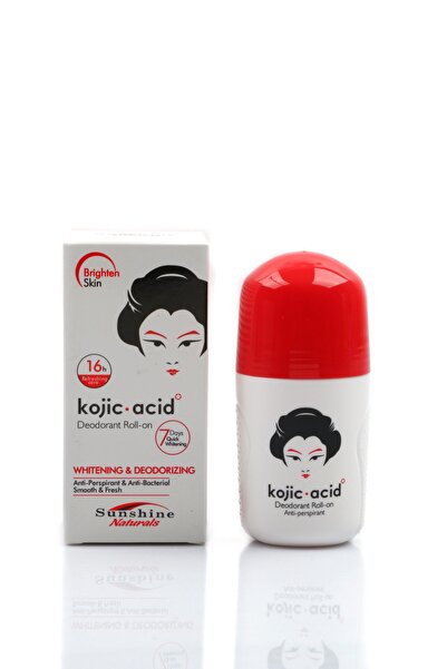 Sunshine Nutrition Kojic Acid Deodorant, Deodorant, Antiperspirant & Antibacterial, Soft & Fresh 50ml