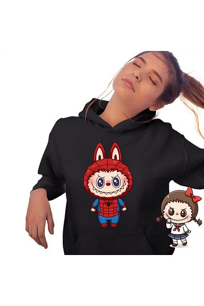 OEM Women's Labubu Spiderman Hoodie
