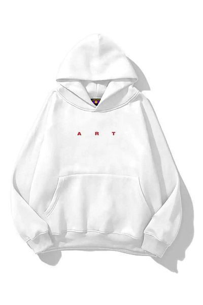 weywot Unisex Art Isn'T Dying Sweatshirt White