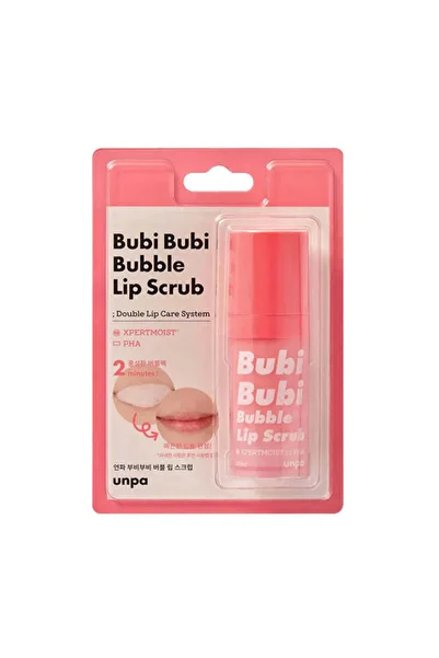 UNPA Bubi Bubble Lip Scrub - Quick and Easy Exfoliation with Gentle Bubbles 10g