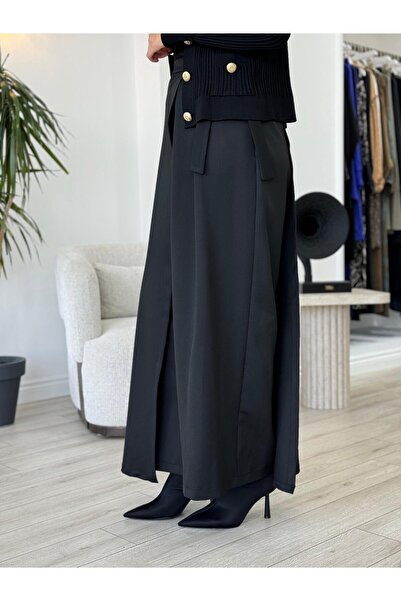 QOOQ STORE QOOQ Pane Pantolon Siyah 25fw300