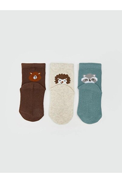 LC Waikiki LCW Baskılı Erkek Bebek Soket Çorap 5'li (W5)