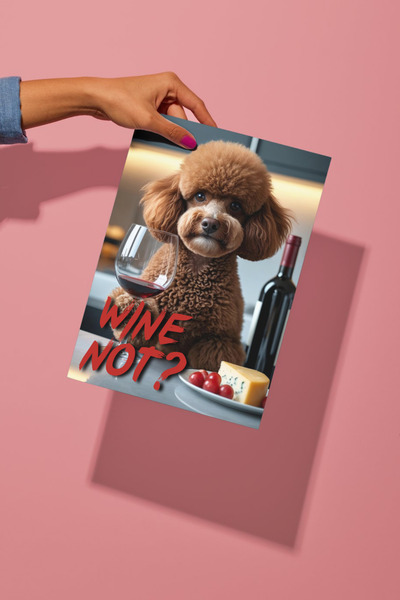 Funzee Toy Poodle Poster Series - Fun & Humorous Home Decor - No Frame