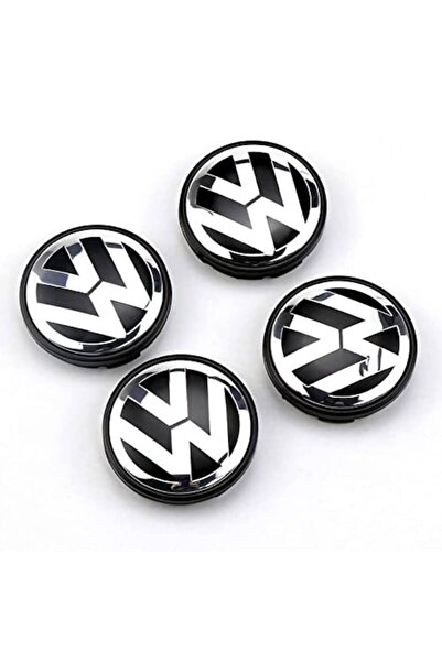LinePartsBim Set 4 Embleme Jante Aliaj 56mm - 65mm compatibile Volkswagen, Capace Roti VW Passat, Golf, CC