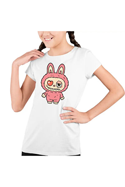 OEM Tricou Copii Fete Labubu Heartbreak