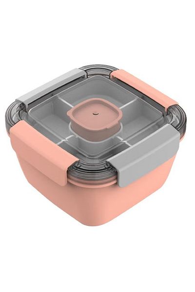 rexa Lunch Box Square – Push and Pull Grey/White