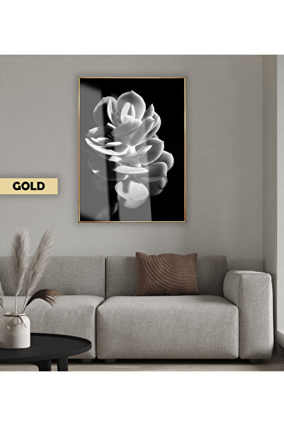 Harikabirev HARİKABİREV | MODEL DE SUKULENT NEGRU&ALB | TABLA DE STICLA TEMPLATA CU CADRU, SIMPLE, VERTICALA