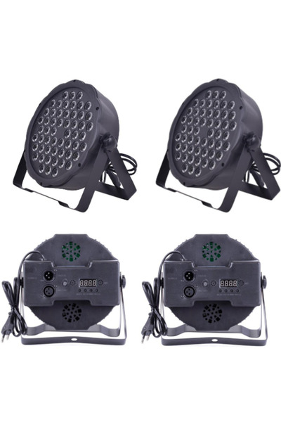 DJ PRO PAR541 54X3 WATT FULL RENKLİ FLAT LED PAR (2Lİ HAZIR PAKET)