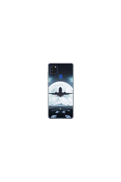 Atlas Husa personalizata HQ Print 360 de grad pentru Samsung Galaxy A41, Moon...