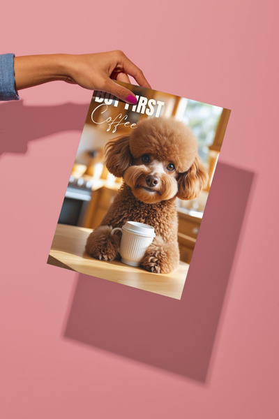 Funzee Toy Poodle Poster Series - Fun & Humorous Home Decor - No Frame