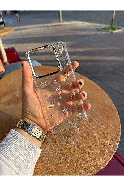 MustCase Xiaomi Redmi Note 13 Pro 5G Kılıf Yılan Desenli Şeffaf Kılıf Simli P...