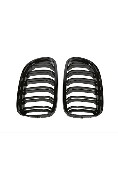 OEM Grile Duble Compatibile BMW Seria 3 E90 E91 Facelift Negru Lucios 2008 - 2011