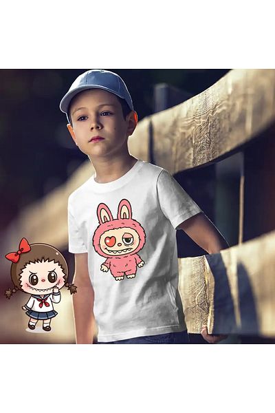 OEM Labubu Heartbreak Kids Boys T-Shirt