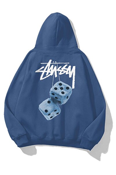 Tarzsokak Unisex Stüssy Zar Sweatshirt Blue