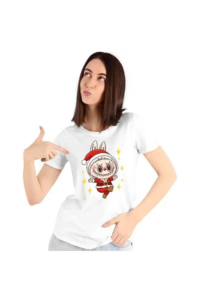 OEM Women's T-shirt Labubu Santa Claus