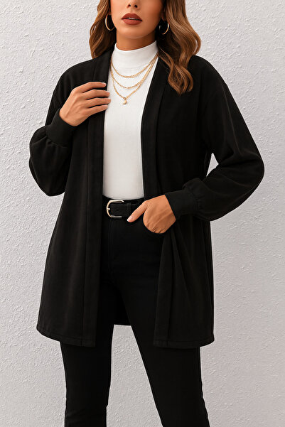 Gül Kadife Dokulu Dikey Çizgili Oversize Ceket – 2 Renk Seçenekli