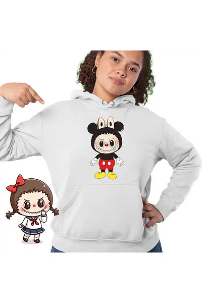 OEM Women's Labubu Mickey Mouse Sweatshirt