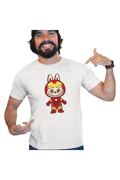 OEM Men's T-shirt Labubu Iron Man