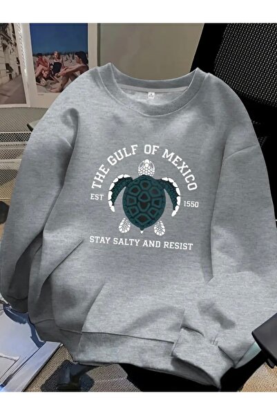 FUFLUNS كنزة رياضية برقبة دائرية للجنسين من KAPLUMBAGA MEXICO مطبوعة كبيرة ال...