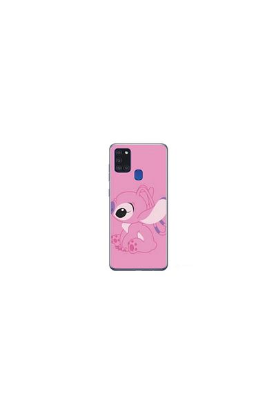 Atlas Personalized HQ Print 360 degree case for Samsung Galaxy A21s, Pink Stitch, S1D1M0005