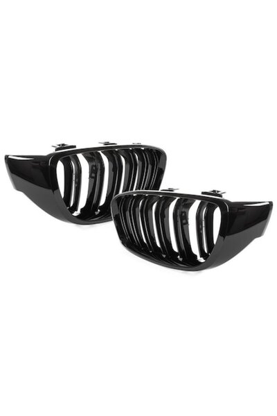 Nobrand Set 2 x Grile Duble BMW Seria 4 F32 F33 F36 LCI Facelift 2013-2019 Ne...