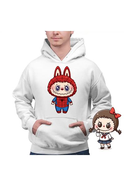 OEM Men's Sweatshirt Labubu Spiderman