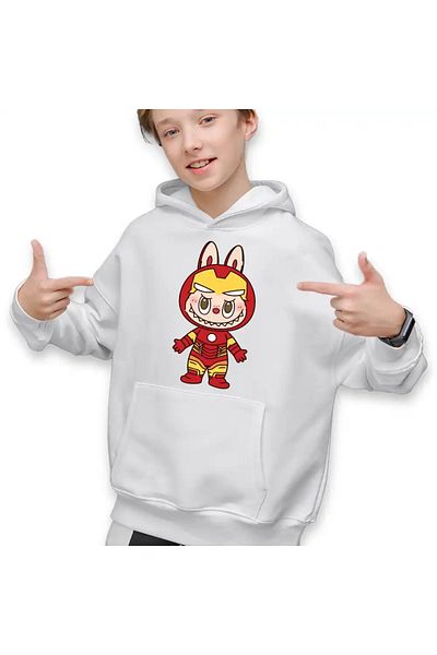 OEM Labubu Iron Man Kids Boys Sweatshirt