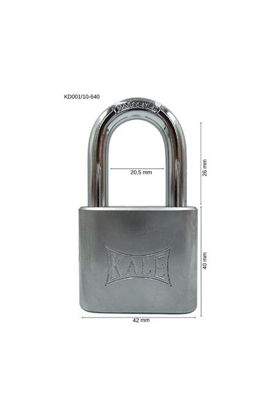 Kale Kilit Padlock Brass Nickel Plated 40 mm